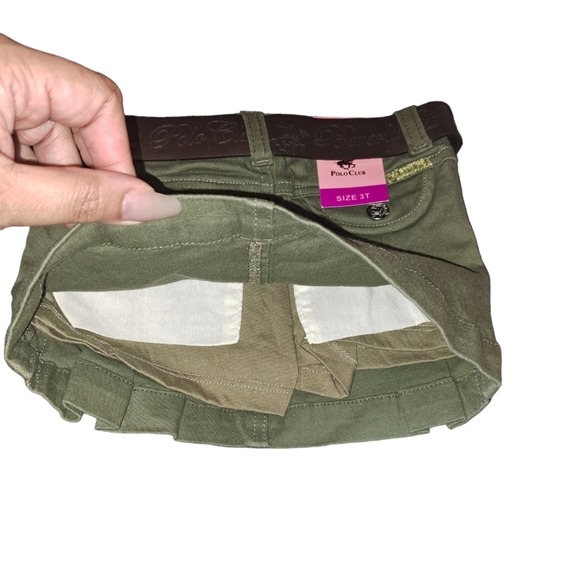 🆕️Vintage Y2K Beverly Hills Polo Club Skort Army Green Sz 3T NWT - Picture 3 of 4
